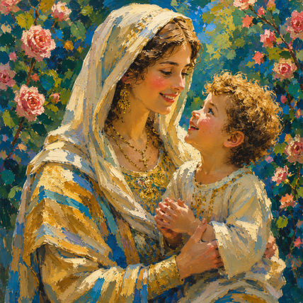 Niño Jesús y María...