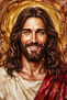 Jesús Solo con Tintas al Alcohol.