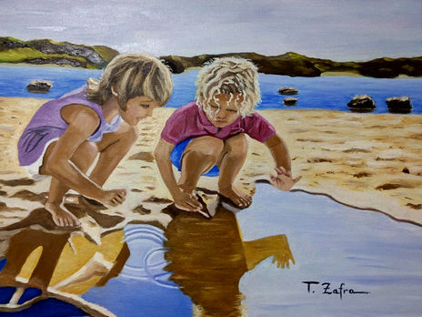 Niños reflejados en...
