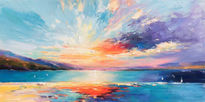Sunraise on ocean 1489