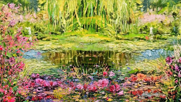 Follaje humedo Oil Canvas Landscaping