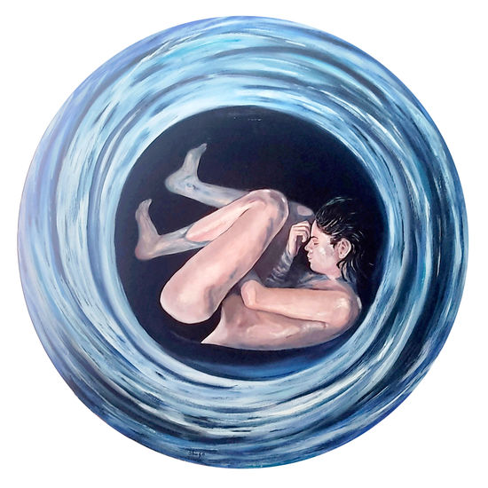 RENACER Oil Panel Figure Painting