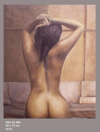 Zakineh condenada a muerte ( iran2010). Oil Canvas Nude Paintings