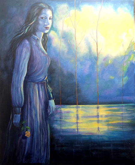 AZUL DE RIMBAUD Oil Canvas Figure Painting