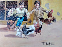 Tras las gallinas