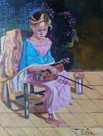 Niña con violín