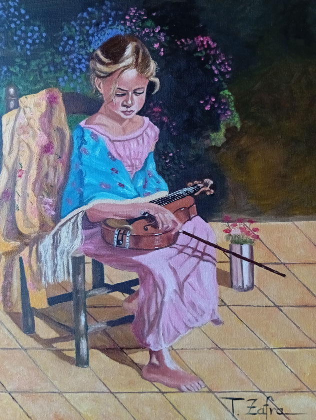 NIÑA CON VIOLÍN