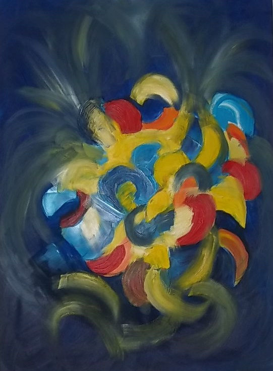 Arlequines. Oleo sobre tela