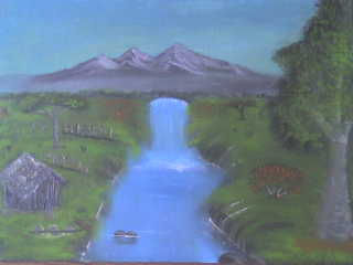 Volcán Oil Canvas Landscaping