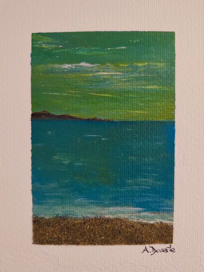 Marina de Las Canteras Acrylic Paper Marine Painting