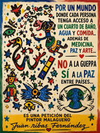 Cartel por la paz...