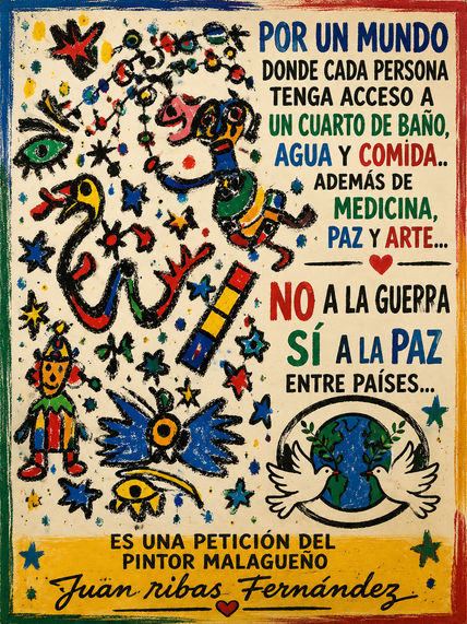 Cartel por la paz...