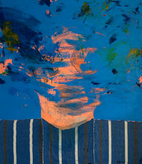 Blue Abstract portrait