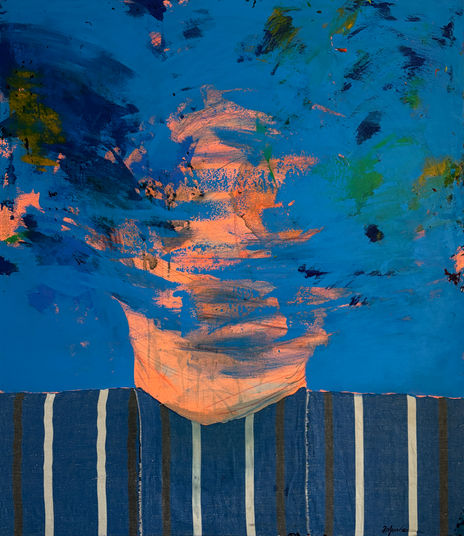 Blue Abstract portrait