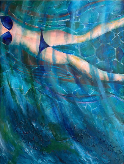 El Instante  “ The  Instant Acrylic Canvas Marine Painting