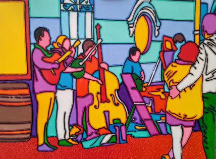 Musicos en el...
