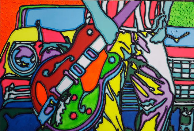 Rocker Acrílico Lienzo Otros