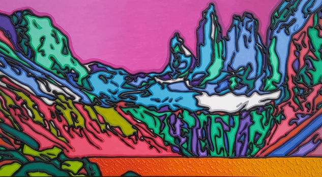 Torres del Paine Acrylic Canvas Landscaping