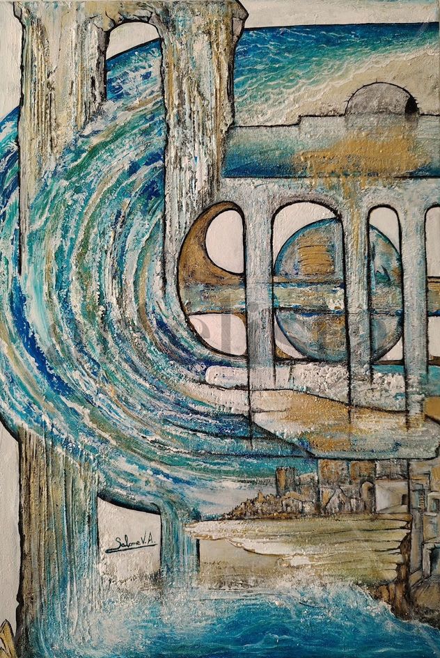 Arco sobre el mar – Pintura arquitectónica contemporánea