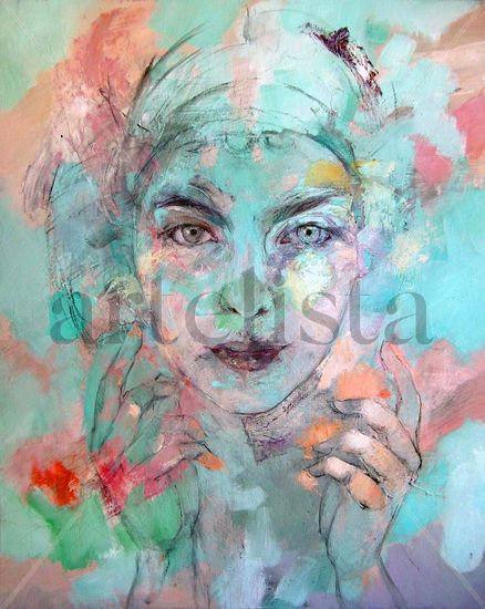 Hechicera. Oil Canvas Portrait
