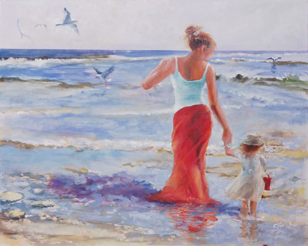Dias de Verano Óleo Lienzo Marina