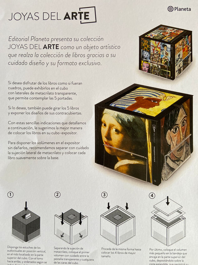 Cubo Expositor "Joyas del Arte" – Editorial Planeta (Nuevo)