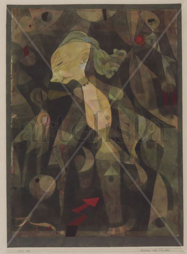 Aventura de una joven - Paul klee- Lienzo premium (calidad de galeria)