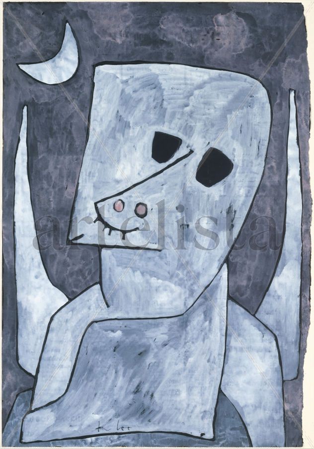 Angel solicitante - Paul Klee - Lienzo premium (calidad de galeria)