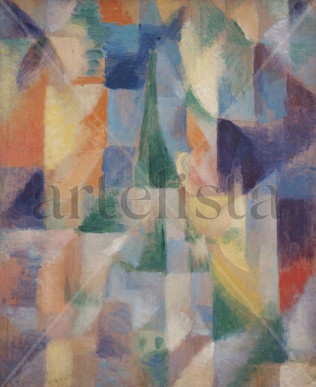 Ventana sobre la ciudad - Robert Delaunay - Lienzo premium (calidad de galeria)
