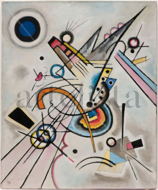 Diagonal - Wassily Kandinsky  - Lienzo premium (calidad de galeria)