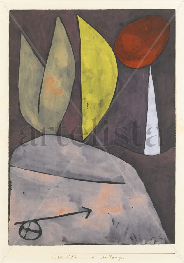 En posicion -Paul Klee - Lienzo premium (calidad de galeria)