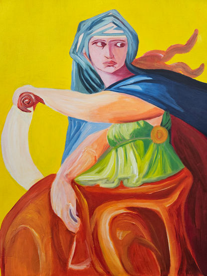 Sibila Tiburtina Acrylic Canvas Portrait