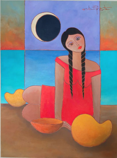 Presencia y memoria Mixed media Canvas Figure Painting