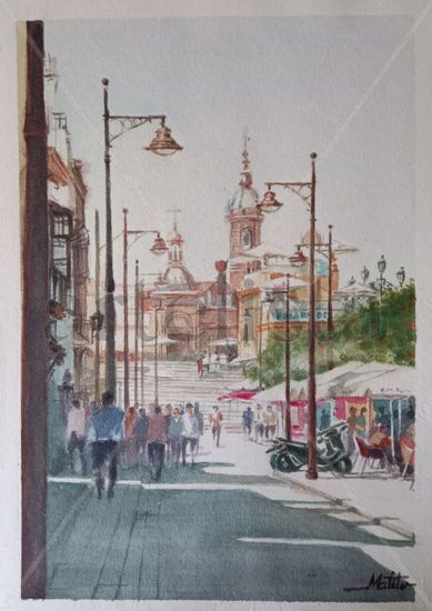Calle betis Watercolour Paper Landscaping