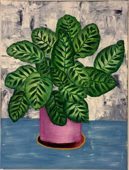 Calathea Oil Canvas Figure Painting