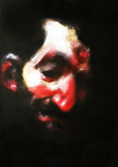 Anónimo 14 Pastel Card Portrait