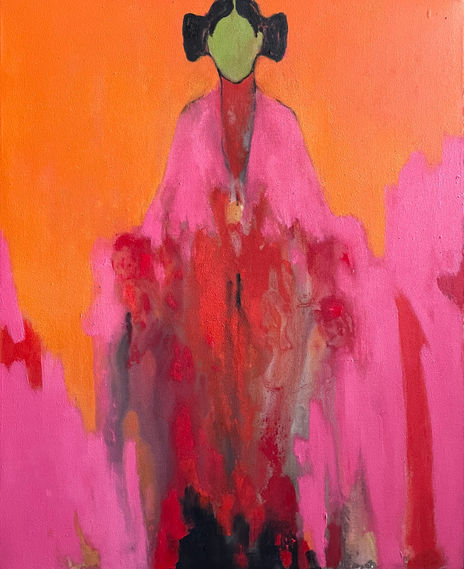 Orange and pink...
