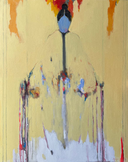 Modern abstract Media Mixta Lienzo Figura