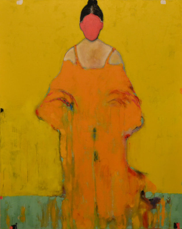 Yellow Figurative in Green mood