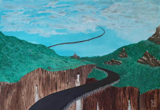 Road to Heaven Oil Paper Landscaping