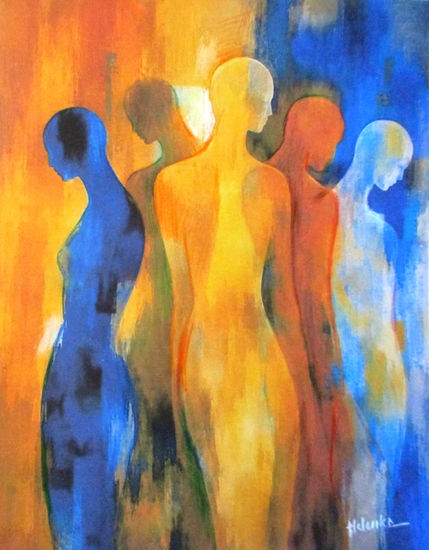 "Silent Constallation" Acrílico Lienzo Figura