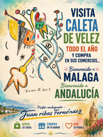 Cartel de caleta de velez 