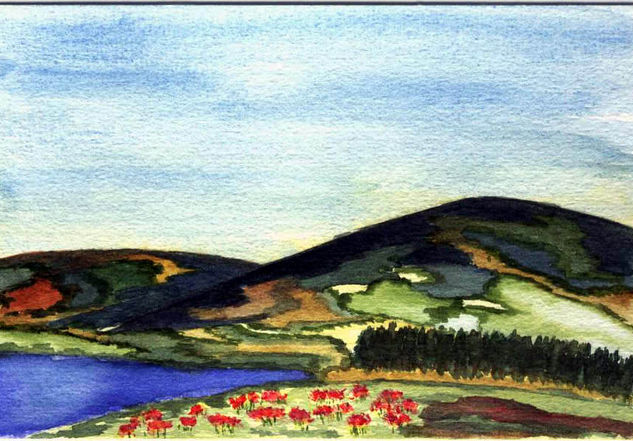 Paisaje cantabro Watercolour Paper Landscaping