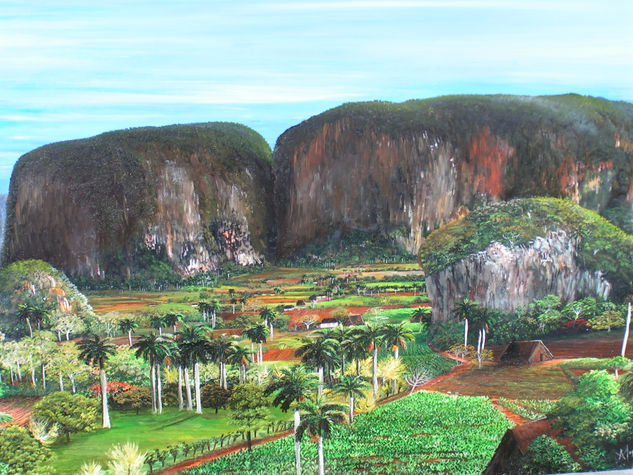 Valle de Viñales Oil Canvas Landscaping