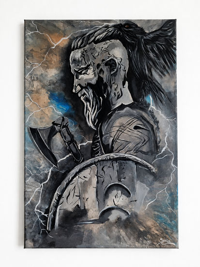 Mi version Ragnar Acrylic Canvas Portrait