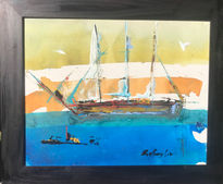 Sailing at sunset