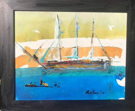 Sailing at sunset