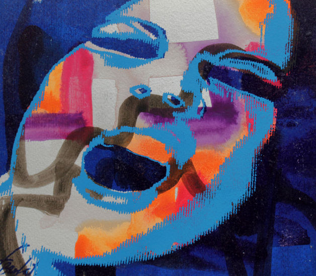EXPRESIONES 41 Watercolour Paper Figure Painting