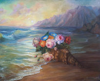 Morning. Sea and...