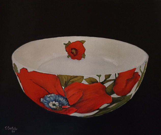 Fine bone china. Óleo Lienzo Bodegones